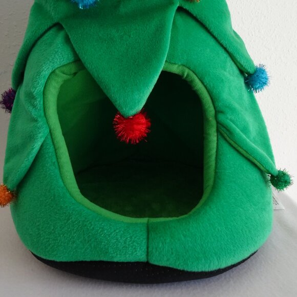 Christmas Tree Dog Cat House Pet Hut Cave Hiding Spot Cozy Area Travel - Picture 4 of 10